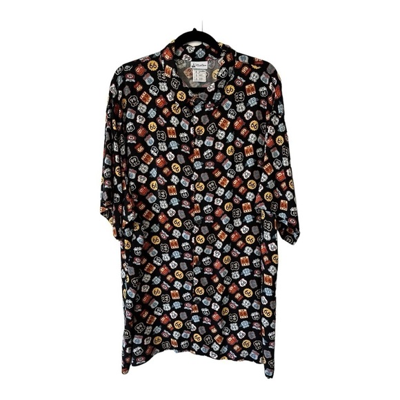 Disney Parks Authentic Cars Route 66 Allover Print Button Front Shirt - Size XL - Picture 1 of 7